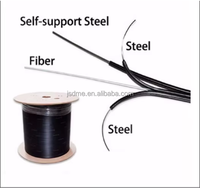 Câble à fibres optiques extérieur DMIS FTTH 75 ohms SDI vidéo 50m-1km TOCP 2 conducteurs G652D/G657A1/G657A2 modèle de communication