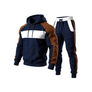 Conjunto de Sudadera con Capucha y Pantalones Cargo de Dos Tonos Personalizados de Primera Calidad para Hombre, Ropa Urbana de Lujo para Hombre, Proveedor Mayorista, Traje Deportivo para Gimnasio - Product Image 5