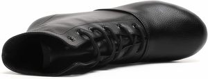 Chaussures de jazz noires à lacets Baifa Danzo pour femmes et filles adultes, semelle fendue, tige synthétique, semelle extérieure en caoutchouc, confortables, haute qualité - Product Image 5