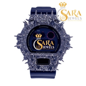 Reloj de Lujo con Correa de Caucho y Esfera de Diamantes de Primera Calidad con Elegantes Detalles de Piedras para Hombre y Mujer - Product Image 5