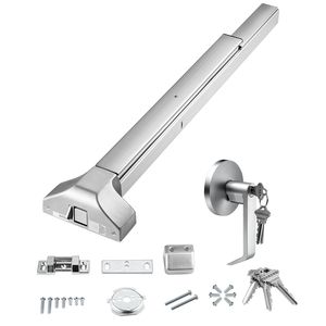 Barra a pressione per porta di emergenza commerciale in acciaio inossidabile da 31FT con 3 chiavi - Product Image 1
