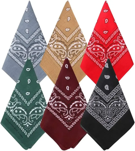 ผ้าพันคอพิมพ์ลายเพสลีย์ 3 ชิ้น ผ้าปิดหน้า ผ้าพันคอสี่เหลี่ยม ผ้าพันข้อมือ ผ้าโพกศีรษะ ผ้าพันคอสำหรับกีฬากลางแจ้ง ผ้าพันคอสำหรับขี่จักรยาน ตั้งแคมป์ ปั่นจักรยาน - Product Image 1