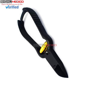 Meilleure gamme de coupe-ongles de podologie robustes pour ongles épais et incarnés, avec ressort noir et corps doré - Product Image 4