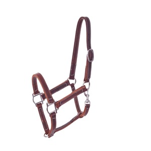 Cabestro Ecuestre Premium de Nailon y Cuero con Diseño Estampado, Banda Nasal Acolchada de Piel Sintética y Correas para las Mejillas - Product Image 3