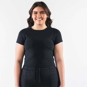 Nouveau T-shirt court à manches courtes pour femme, design uni, couleur et taille personnalisables, coton biologique respirant, printemps/été - Product Image 5