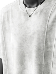Camiseta Premium Personalizada con Estampado DTG, Estilo Oversize, Lavado Ácido, Efecto Desgastado, Corte Cuadrado, con Hombros Únicos, Precio Económico, OEM - Product Image 4