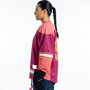 Jersey de Hockey Sublimado Premium para Mujer, 100% Poliéster, Jersey de Hockey sobre Hielo para Mujer, Diseño Personalizado OEM - Product Image 3