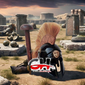 Casque en métal du roi Léonidas de Sparte, inspiré du jeu médiéval CH Medieval 300, pour Halloween, remise de diplôme, Pâques, déguisement, jeu de rôle, cadeaux et décoration - Product Image 6