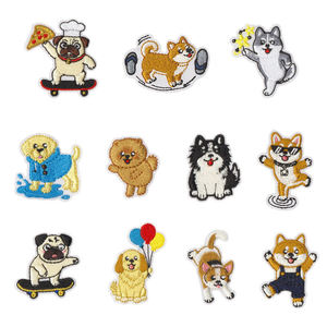 Wholesale Custom Embroidery Patches Iron On Panda Face Badge 3D Embroidered Fabric Patch for Kids Hats Bags <b>Jackets</b> DIY OEM ODM - Product Image 4