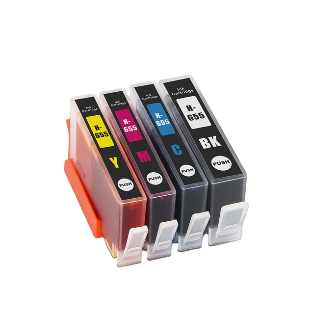 Tatrix  655XL Premium Color Compatible Printer Inkjet Ink Cartridge 655 for HP Deskjet Ink Advantage 3525 4625 5525 6525 655XL