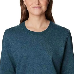 Sudadera de Mujer de Color Sólido a Precio Económico, Cuello Redondo, Holgada, Informal para Invierno y Otoño, 100% Algodón Transpirable, OEM - Product Image 6