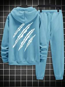 Conjunto Deportivo para Hombre, Corte Ajustado, Combinación de Colores, Ropa Deportiva para Entrenamiento, Gimnasio, Casual - Product Image 2