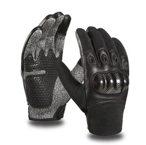 Guantes Tácticos de Motocicleta de Cuero de Alta Calidad, Resistentes, con Protección para los Nudillos, Pantalla Táctil, Dedos Completos - Product Image 1