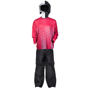 Ensemble d'uniformes de gardien de but de floorball imprimés professionnels, rembourrés de qualité supérieure, 100 % polyester, séchage rapide, respirant, personnalisable, haute performance - Product Image 1