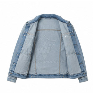 Everyday Style Jeans Winter <b>Jacket</b> for <b>Men</b> Eco-Friendly Front Logo Modern Look Casual Outfits - Product Image 5