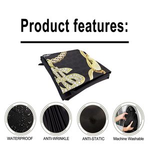 Snap Neckline Hairdressing <b>Apron</b> Waterproof Hairdresser Gown Barber Fashion Pattern Haircut Cloth Antistatic Hairstyling Capes - Product Image 4