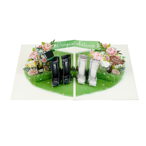 Tarjeta de Invitación de Boda 3D Pop-Up Hecha a Mano con Diseño de Botas Vaqueras, Temática Rústica, Tarjeta de Felicitación, Regalo, Venta al Por Mayor - Product Image 5