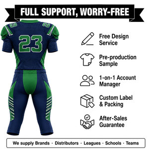 Camiseta de Fútbol Americano Personalizada para Hombre, Sublimada, Transpirable, de Poliéster, Cuello en V, Manga Corta, Uniforme de Equipo Ajustado - Product Image 4