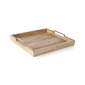 Plateaux ronds en aluminium pour servir et plateaux de service ronds plaqués or - Product Image 6