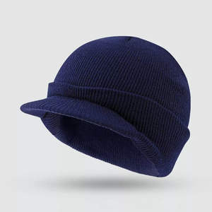 Gorro de Punto Personalizado con Diseño Jacquard Unisex, 100% Algodón, Gorro de Invierno Cálido para Adultos - Product Image 1