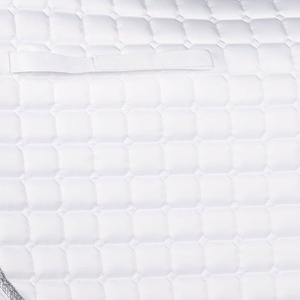 Vente en gros de tapis de selle personnalisés de haute qualité pour l'équitation, le dressage, le saut d'obstacles, les sports équestres, en polycoton respirant et en polaire - Product Image 3