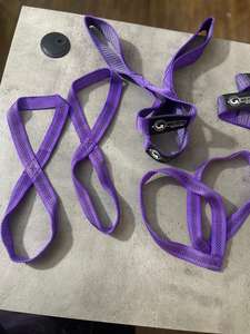 สายรัดข้อมือแบบรูปเลข 8 ชุดสายรัดยกน้ำหนัก วัสดุยางนีโอพรีนยืดหยุ่น น้ำหนักเบา ปรับได้ กันลื่น สำหรับการฝึกซ้อมในยิม - Product Image 2