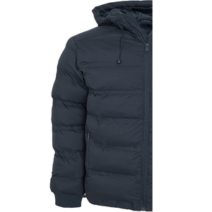 Front Logo Men Plus Waterproof Windproof Casual Winter Jacket Pockets Wholesale OEM Custom Printed <b>Fleece</b> Puffer Stand Collar - Product Image 6