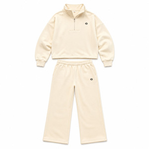 Ensemble de survêtement décontracté 2 pièces pour femme, personnalisé, de haute qualité, avec sweat à capuche court et pantalon de jogging - Product Image 4