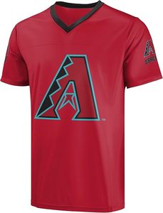Camiseta Chicago Cubs Azul Rey con Cuello en V, Ribete Rojo y Logotipo, Material de Poliéster, Diseño Deportivo Resistente - Product Image 6
