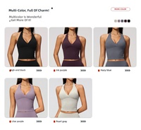 Ensemble 2 pièces OEM/ODM écologique en Spandex/Nylon, col halter, dos nu, short taille haute, pour Yoga et Pilates, grande taille, respirant