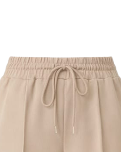 Custom Beige Wide Leg Pants Women Casual High Waist <b>Drawstring</b> <b>Trousers</b> Loose Fit Straight Pants Comfortable Lounge Wear Fashion - Product Image 4