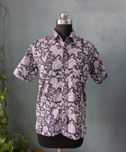 Camisa de Manga Corta con Botones y Estampado Floral 100% Algodón para Hombre, Ropa Casual de Verano - Product Image 4