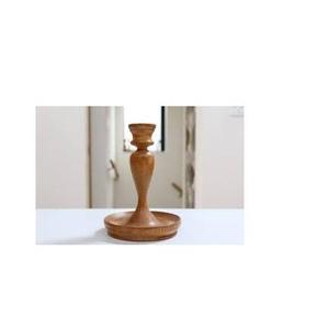 Support de bougie en bois artisanal pour mariage, événements festifs, fêtes – Support de bougie rustique minimaliste pour décoration intérieure et table - Product Image 6