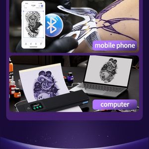 เครื่องพิมพ์ลายฉลุ<span class=keywords><strong>สัก</strong></span>แบบพกพา AM-X6 ไร้สาย บลูทูธ เครื่องถ่ายโอนลายสัก<span class=keywords><strong>แบบ</strong></span>ความร้อน สำหรับกระดาษขนาด A4 Letter - Product Image 6