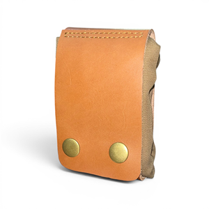 FORAGING BAG POUCH I Geoffrey I 100% Waxed Cotton Bag and 100% Cow Leather Shell I Can be used Upto 2 1/2 inch wide belt - Product Image 2