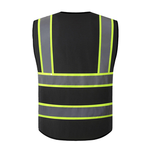 Gilet de travail haute visibilité de qualité supérieure avec plusieurs poches, tissu réfléchissant, pour hommes, gilet haute visibilité pour ouvriers - Product Image 5