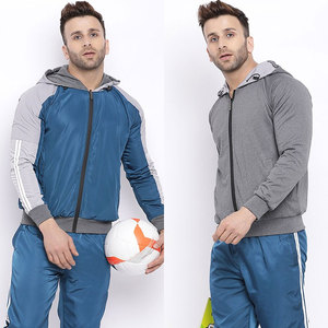 Moisture Wicking Mens Tracksuit Customizable <b>Jacket</b> And Pants Lightweight Performance Sportswear For <b>Workout</b> Sessions - Product Image 2