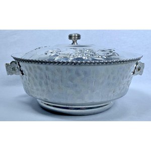 Heavy Duty Steel Casserole <b>Dish</b> with Cover | Rust Resistant Polished Finish for Daily <b>Cooking</b> & Serving - Product Image 2