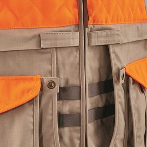 Chaleco Acolchado Naranja para Caza de Aves en Terrenos Altos, Estilo Moderno para Hombre - Product Image 4