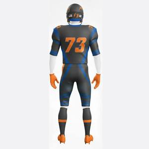Ensemble de maillot de football américain unisexe, impression numérique 73, tissu respirant, manches courtes ajustées, pantalon à taille élastique, personnalisable - Product Image 1