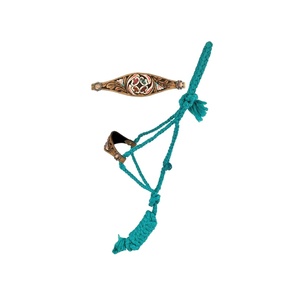 Top Selling Best Quality Nylon Mule Tape <b>Halter</b> With Hand Carved & Painted Leather Nose Top Supplier Manufacturer in India - Product Image 4