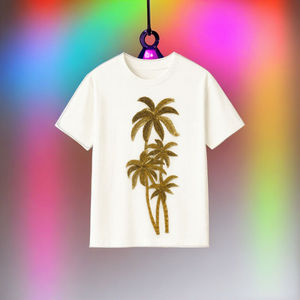 Camiseta Casual de Algodón Transpirable para Hombre, con Logotipo de Mariposa en la Parte Delantera, Estilo Moderno para Vacaciones, Talla Grande - Product Image 2