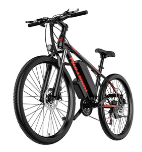 Vélo de montagne électrique personnalisé en usine, 26 pouces, batterie au lithium sans balais 15 Ah, acier à haute teneur en carbone, vélo tout-terrain pour adultes, vélo de ville, 21 vitesses - Product Image 1