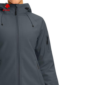เสื้อแจ็คเก็ตซอฟต์เชลล์แบบออกแบบเองสำหรับผู้ชาย พร้อมโลโก้แบบกำหนดเอง ออกแบบ ODM OEM แบรนด์ Ryan Pro Gear - Product Image 3