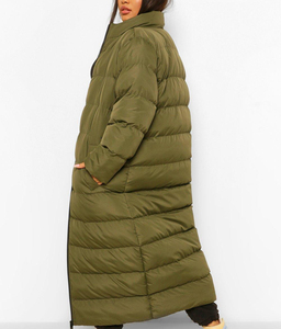 Chaquetas Acolchadas Verdes OEM para Mujer, Chaqueta de Invierno, Abrigo de Invierno para Mujer, Abrigos de Invierno Cálidos y a la Moda, Chaqueta de Plumón - Product Image 3