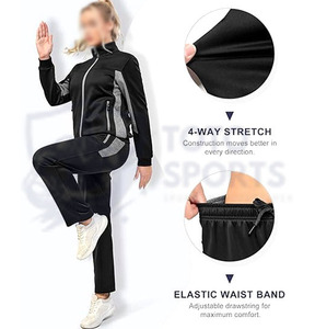 Conjunto Deportivo para Mujer, Diseño Moderno, Cómodo, Ajustado, Transpirable, Ligero, con Cierre y Logotipo Personalizado, Precio al por Mayor - Product Image 5