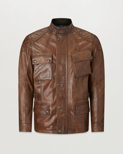 Veste d'hiver slim pour homme, best-seller, design personnalisé, cuir véritable, caractéristiques uniques, imperméable, respirante, coupe-vent - Product Image 3