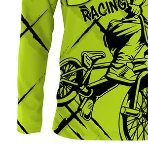 Maillot de BMX 2025 personnalisé, imprimé par sublimation, couleurs unies, respirant, séchage rapide, léger, coupe confortable, vêtements de course moto - Product Image 3