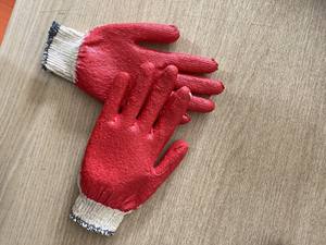 Guantes de Protección para Jardín, Recubiertos de Látex, Antideslizantes, Reutilizables, de Algodón y Poliéster, con Recubrimiento de Goma Vietnamita, Calibre 10 - Product Image 5