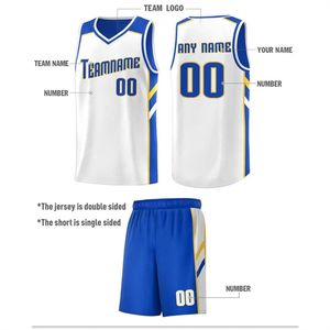 Ensemble de maillots de basket-ball personnalisés en maille polyester réversible, uniforme d'équipe respirant, séchage rapide, vêtements de sport athlétiques avec logo personnalisé - Product Image 4